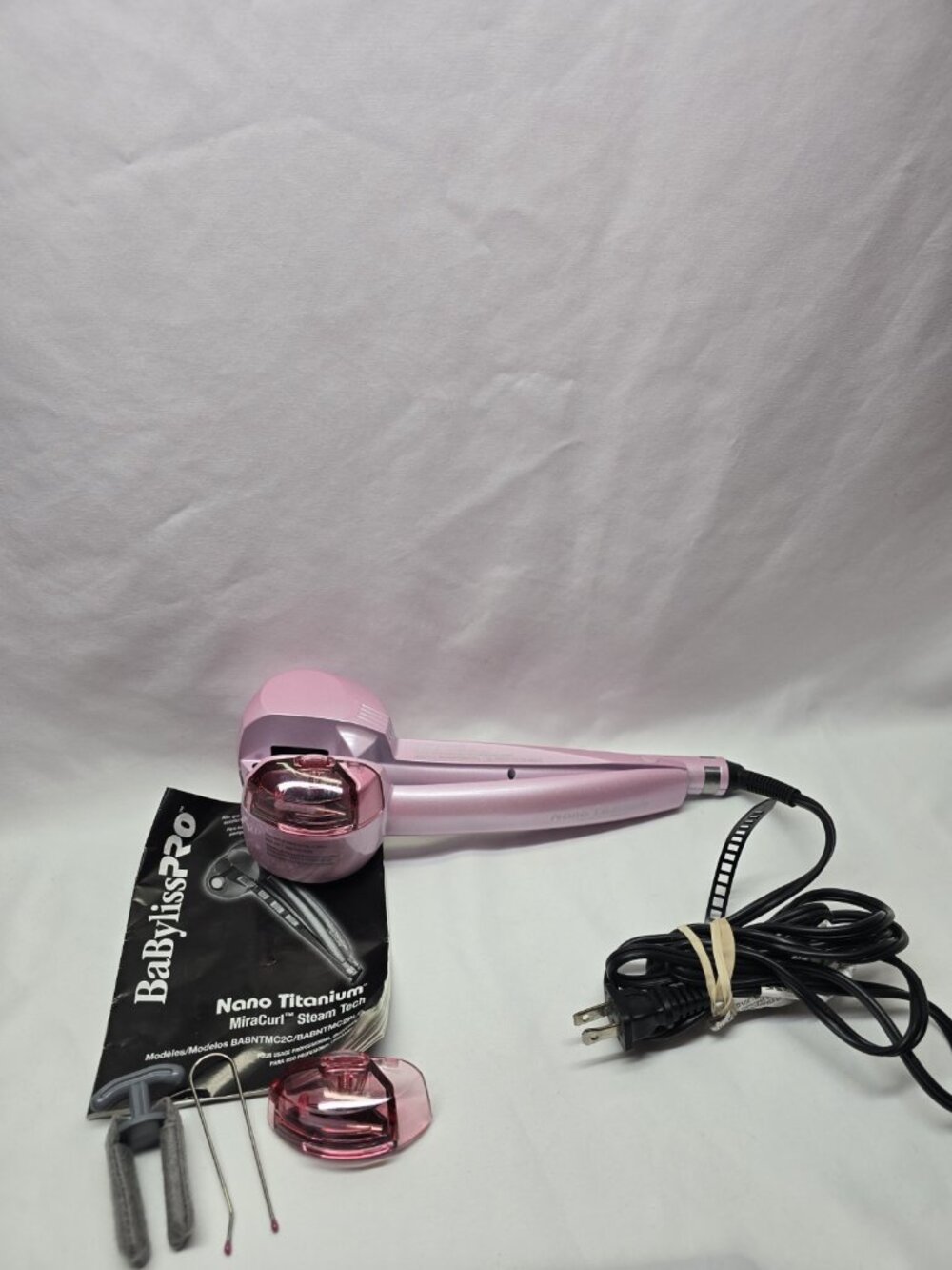 BaByliss PRO MiraCurl Steam Tech Nano Titanium Pink Hair Tool